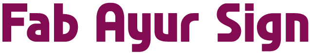 Fab Ayur Sign logo